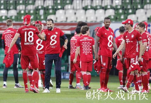 德甲-莱万制胜球 拜仁1-0提前两轮加冕8连冠 德甲-莱万制胜球 拜仁1-0提前两轮加冕8连冠